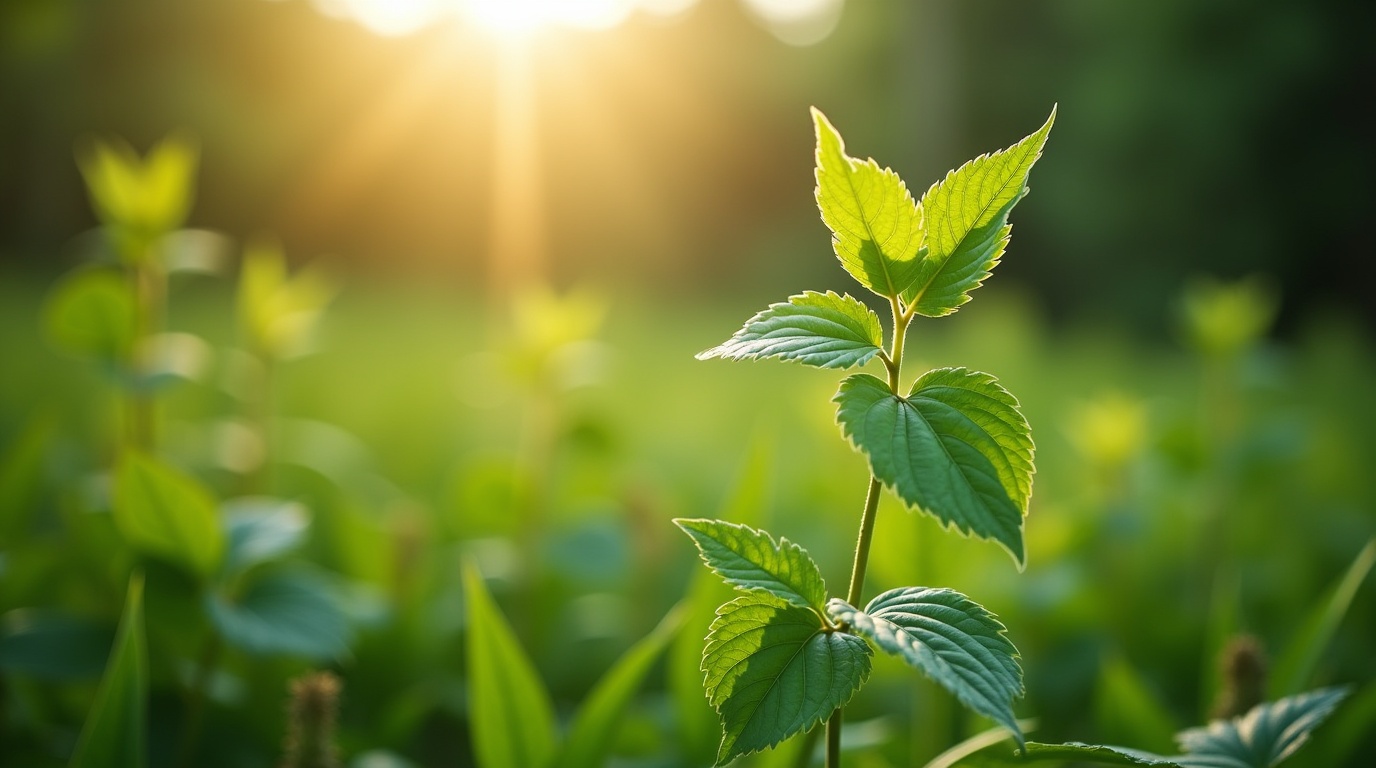 Illustration montrant desmodium bénéfique pour le foie dans un cadre naturel.